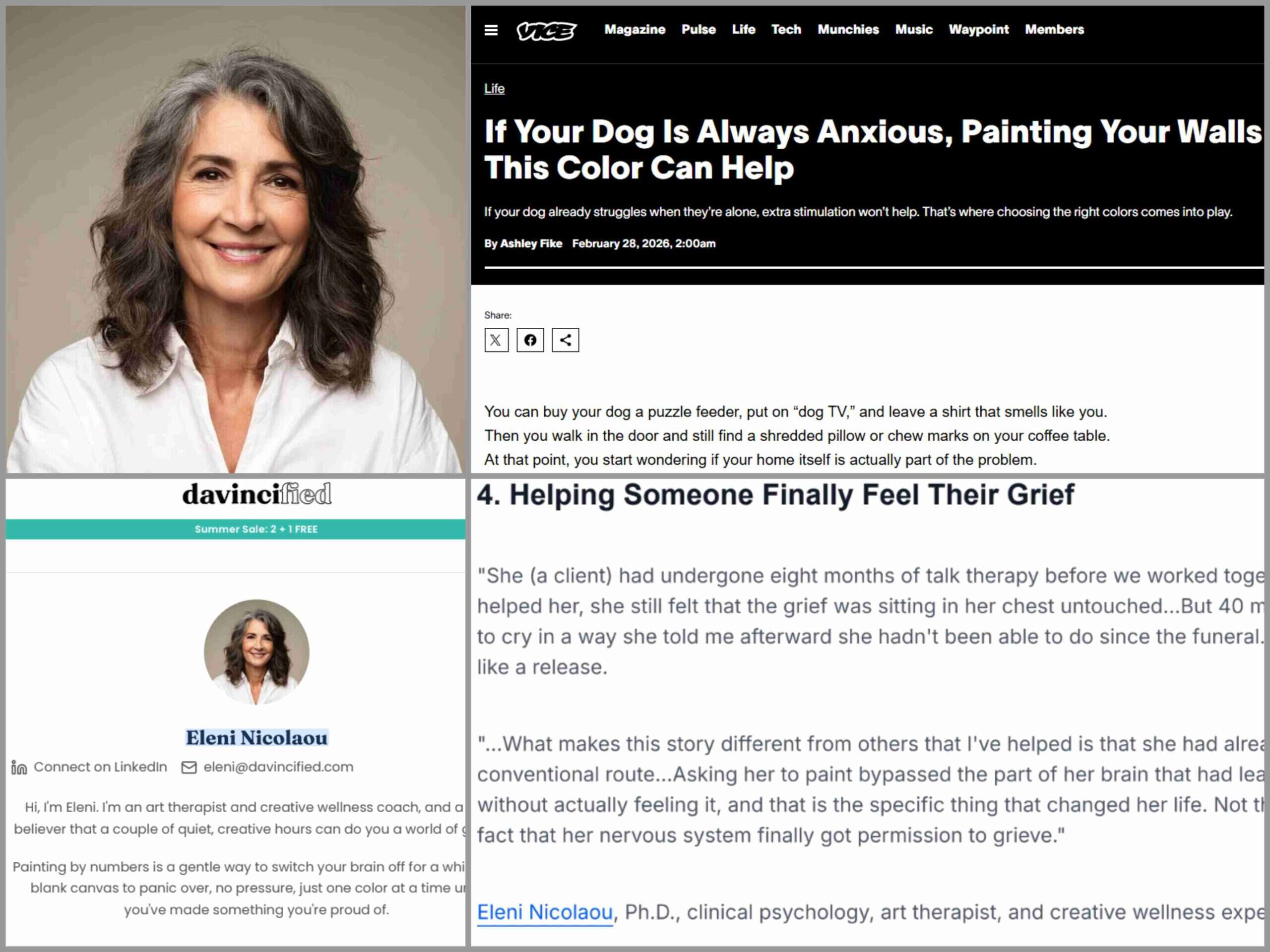 Prominent art therapist quoted by Vice, Forbes and others is AI-generated