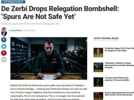 AI reporters churn out error-strewn stories for football websites
