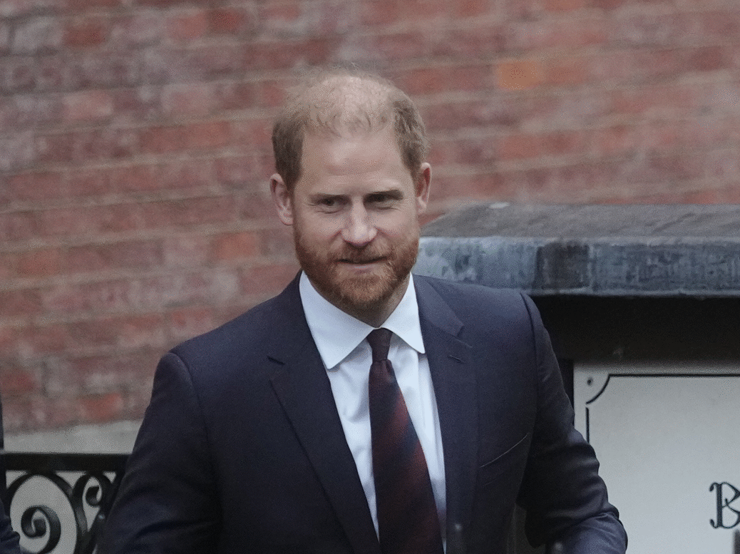 Prince Harry leaving the High Court on day three of his privacy action against the Daily Mail. Picture: Jeff Moore/PA Wire