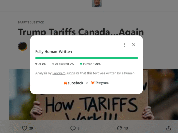 Substack promotes human content with 'scan for AI' feature