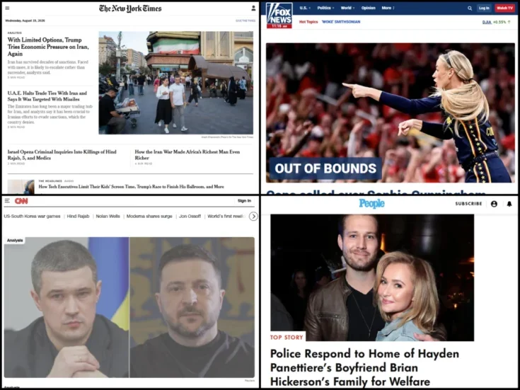 Traffic to 10 biggest US news websites down a third in two years