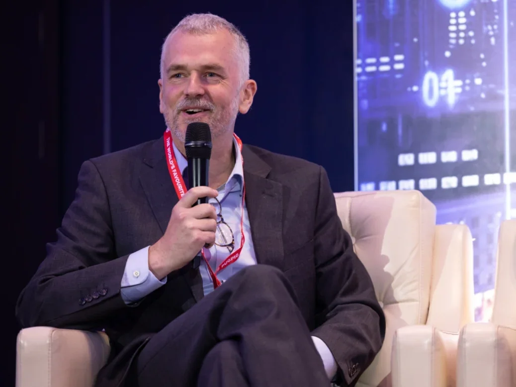 Andrew Palmer, executive editor of The Economist, speaking at Press Gazette's Future of Media Technology Conference