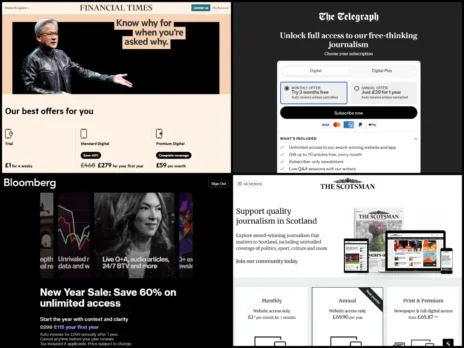 Cost of online news rises 3% as Telegraph and Mail+ Editions lead on discounts