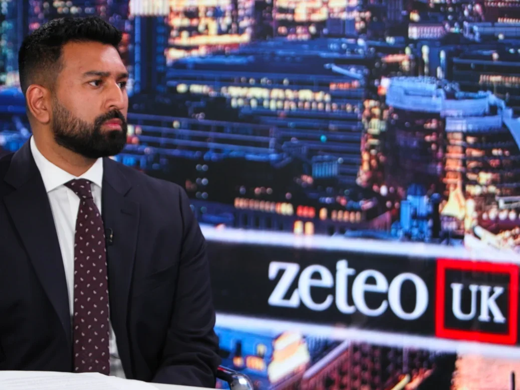 Shehab Khan on set for new Zeteo UK show The Real Question